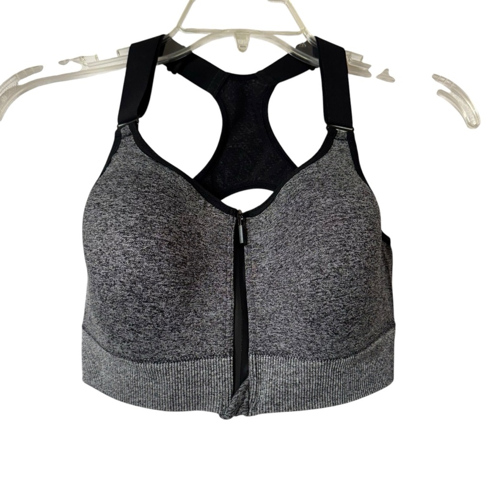 PINK Active Victoria’s Secret Lightly Padded Front Zip Sports Bra Size Medium